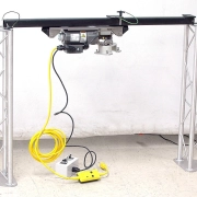 Novellus 02-350345 Baldor Electric Hoist Steel Wire Cable Winch 100lbs Cap.Ticks