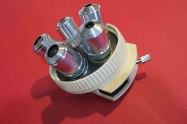 OLYMPUS U-D5BDRE nosepiece 5 position with Nikon objectives