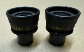 One Pair Of Nikon CFW15X Microscope Eyepieces 15X