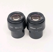 Pair of Nikon CFI 10x/22 Microscope Eyepieces Eclipse TE2000-E