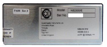 QI Queensgate Instruments NS2300/E Position Sensor Nikon 4S288-214-1 NSR Working