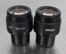 T198X13 Pair Nikon CFI 10X/22 Focusing Eyepieces