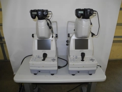 TWO TOPCON TRC-NW8 NON-MYDRIATIC RETINAL CAMERAS W/ NIKON D7500 & TMA10 TABLE
